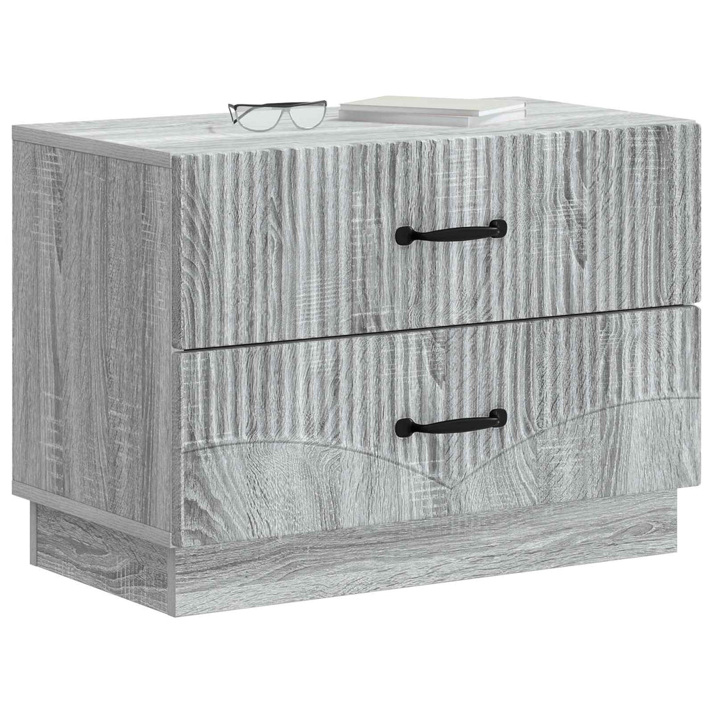 Armario de Noche con cajón Gris Sonoma 62 x 34,5 x 44,5 cm
