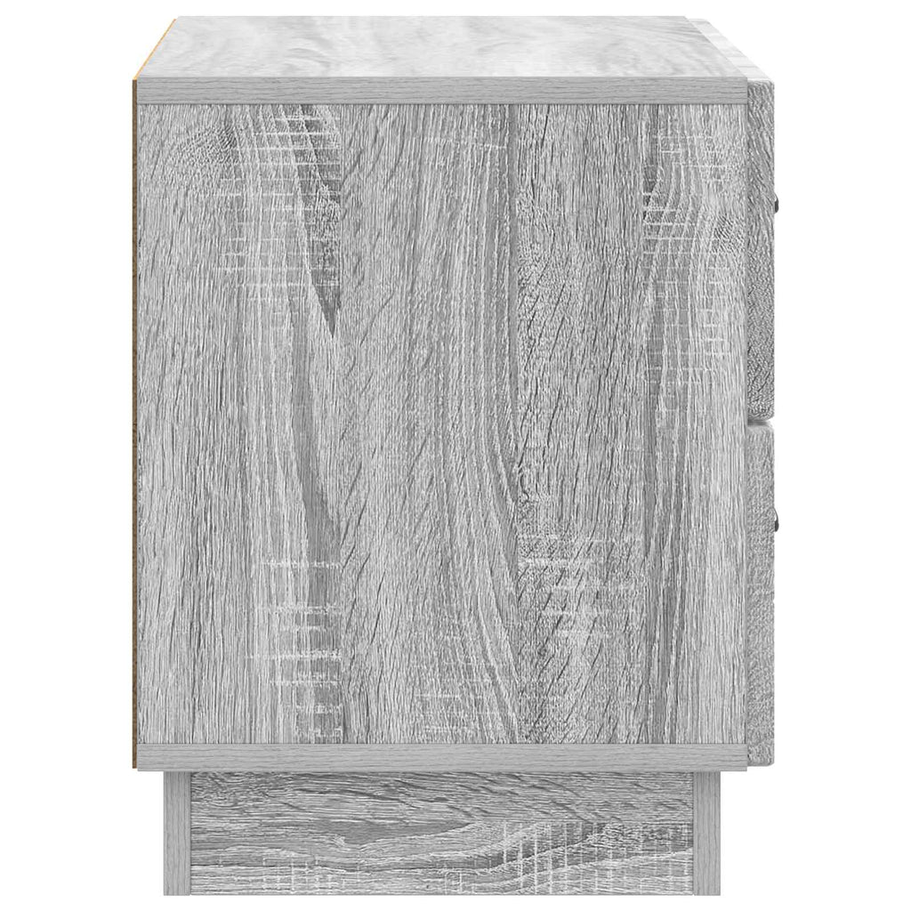 Armario de Noche con cajón Gris Sonoma 62 x 34,5 x 44,5 cm