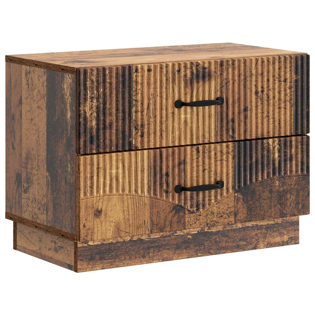 Armario de Noche Madera envejecida 62 x 34,5 x 44,5 cm