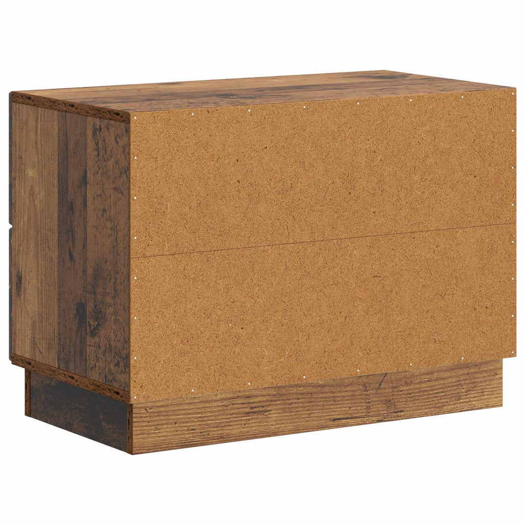 Armario de Noche Madera envejecida 62 x 34,5 x 44,5 cm