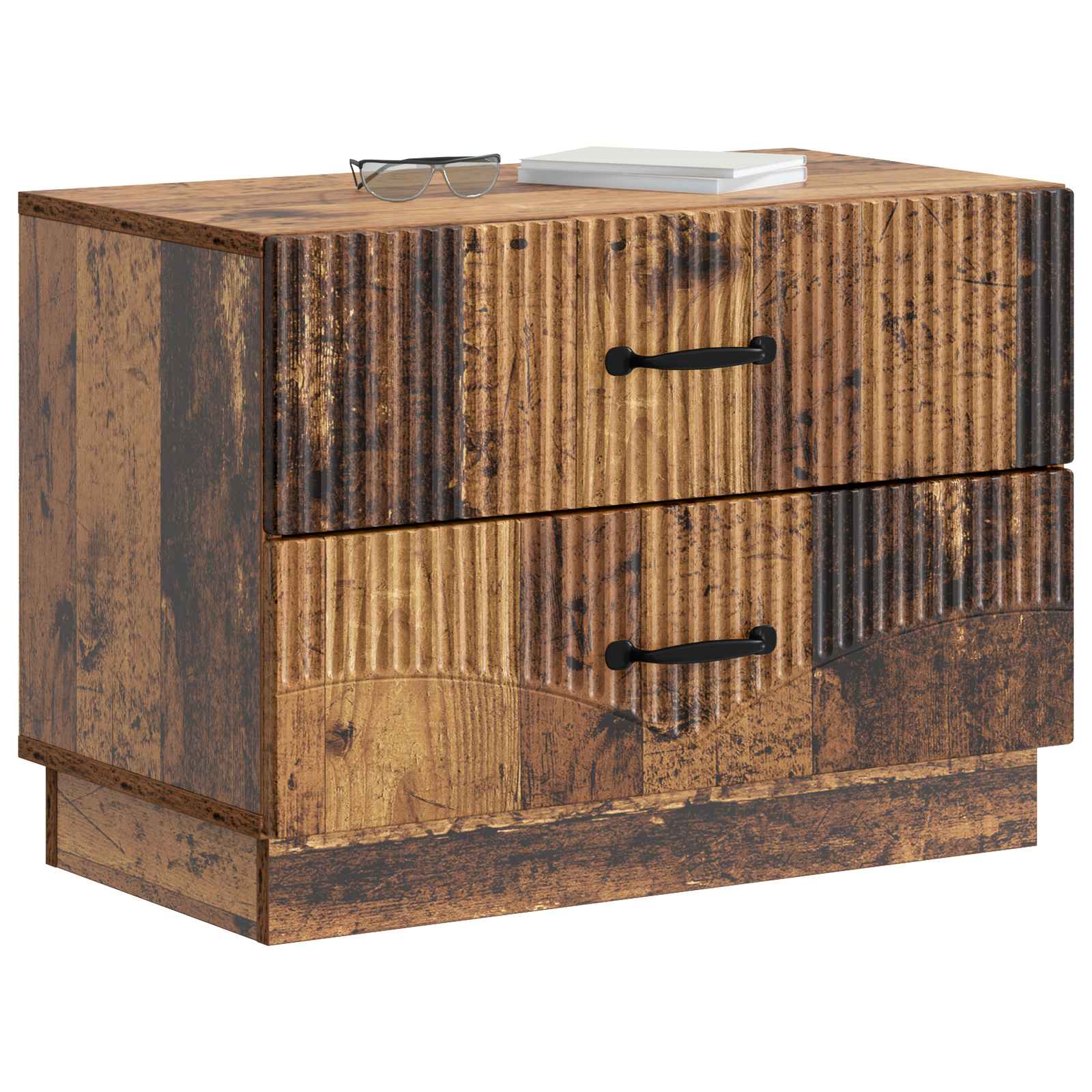 Armario de Noche Madera envejecida 62 x 34,5 x 44,5 cm