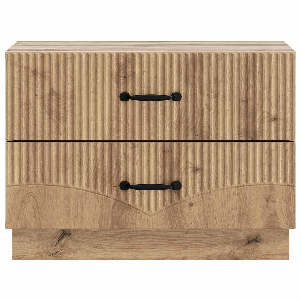 Armario de Noche con cajón Roble Artesanal 62 x 34,5 x 44,5 cm