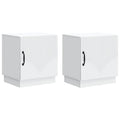 Mesita de Noche 2 pcs Blanco 43 x 34,5 x 47 cm