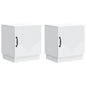 Mesita de Noche 2 pcs Blanco 43 x 34,5 x 47 cm