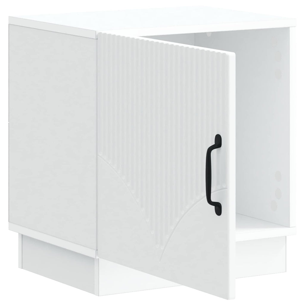 Mesita de Noche 2 pcs Blanco 43 x 34,5 x 47 cm