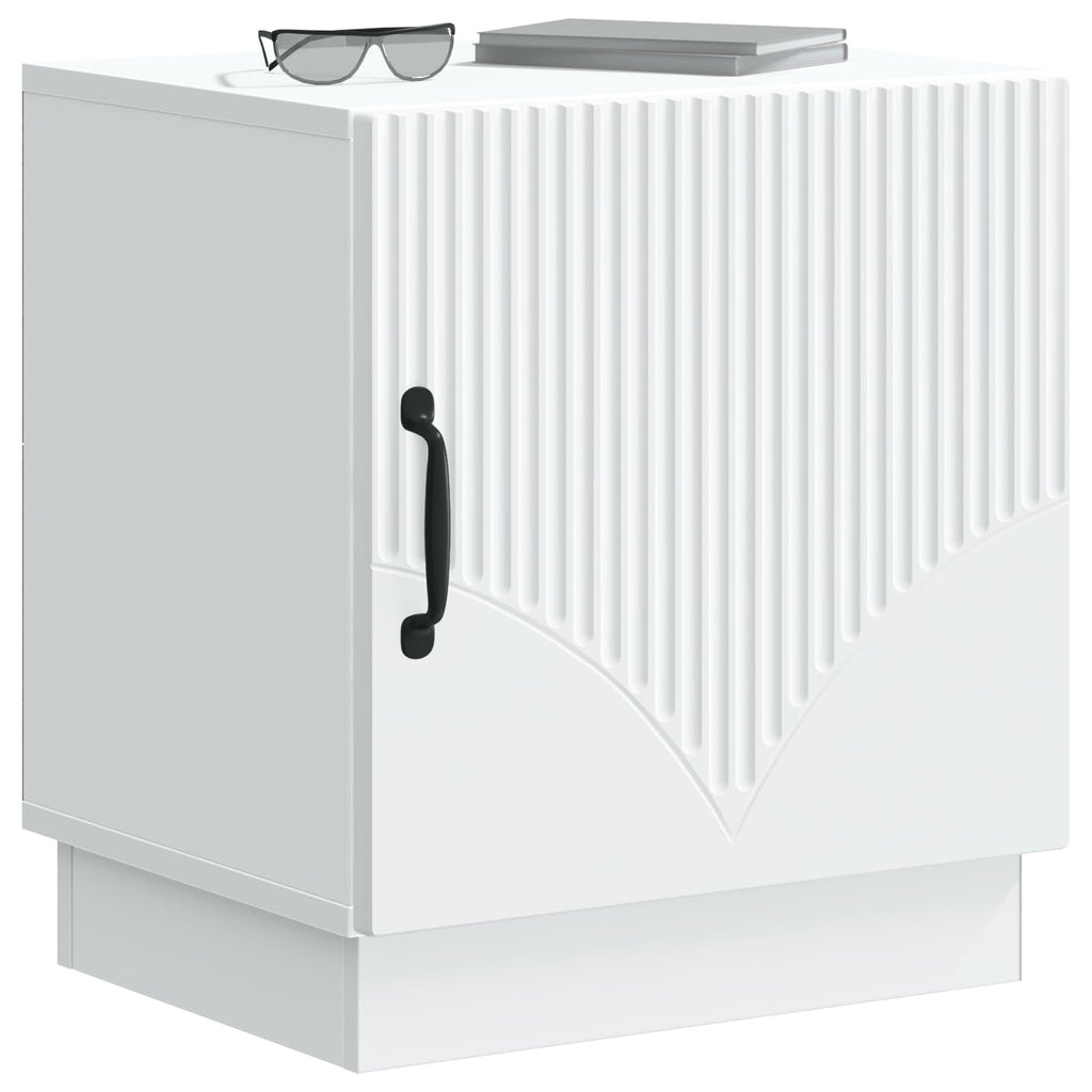 Mesita de Noche 2 pcs Blanco 43 x 34,5 x 47 cm