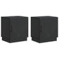 Mesita de Noche 2 pcs Blanco 43 x 34,5 x 47 cm