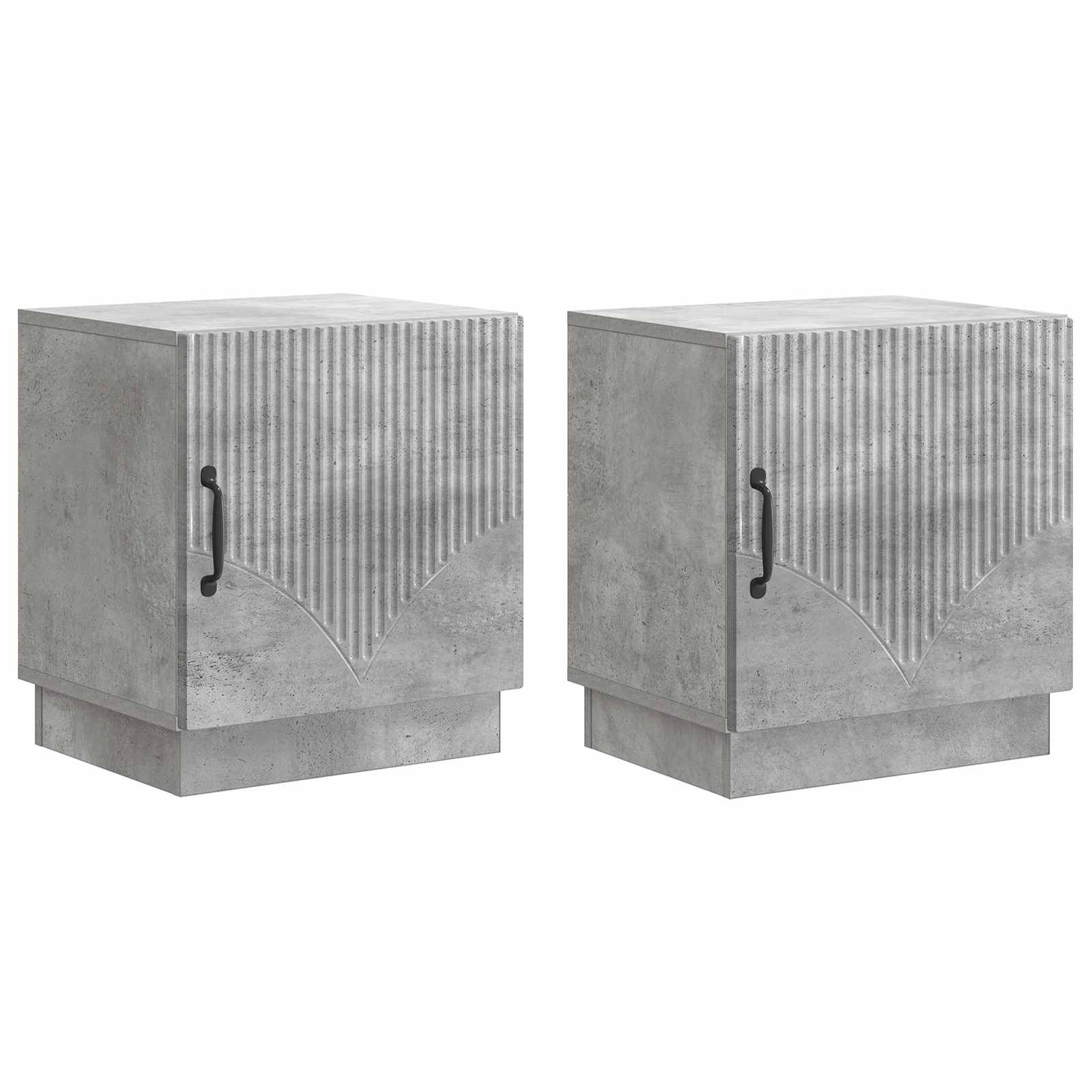Mesa de Cabeceira 2 unidades Branco 43 x 34,5 x 47 cm