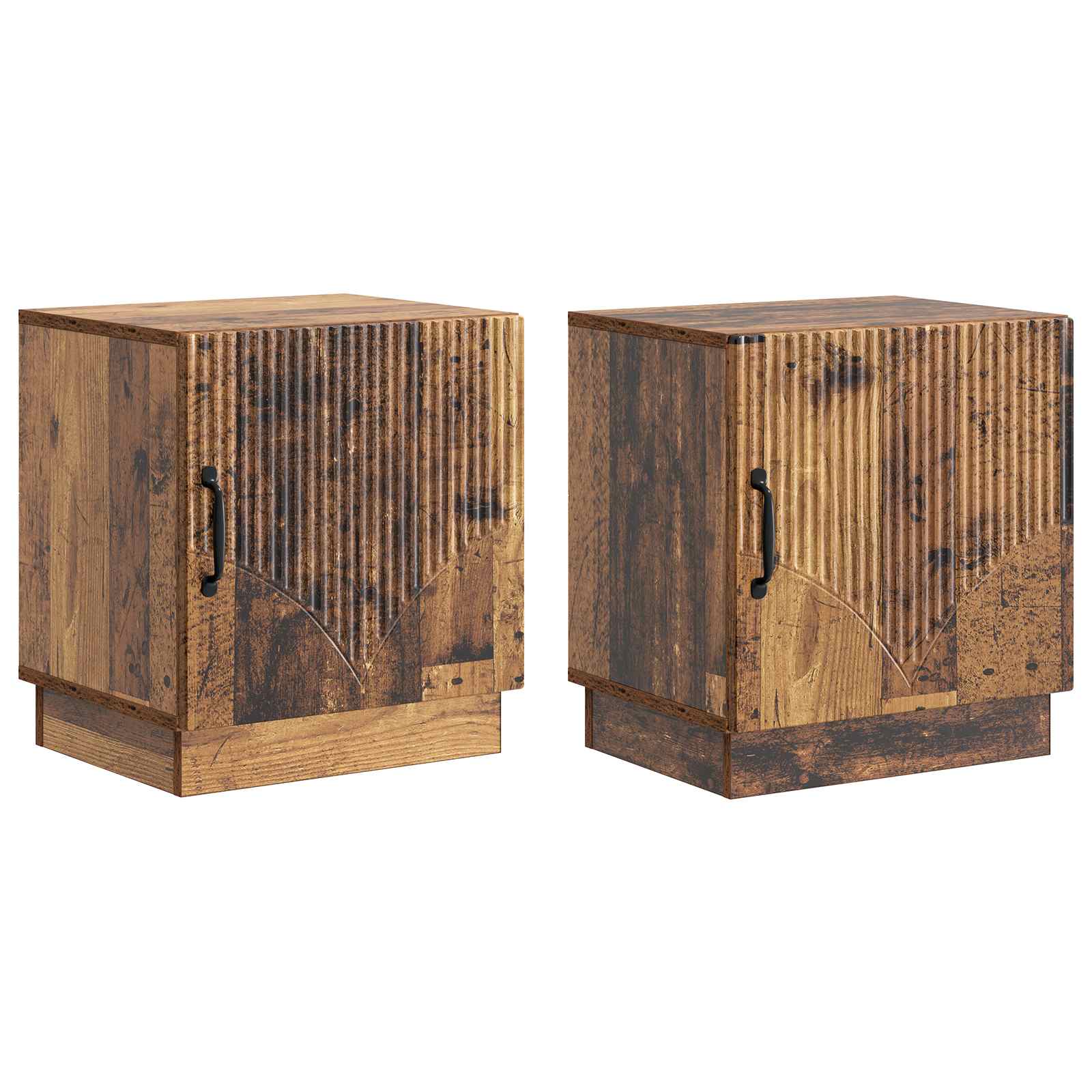Mesa de Cabeceira 2 unidades Branco 43 x 34,5 x 47 cm