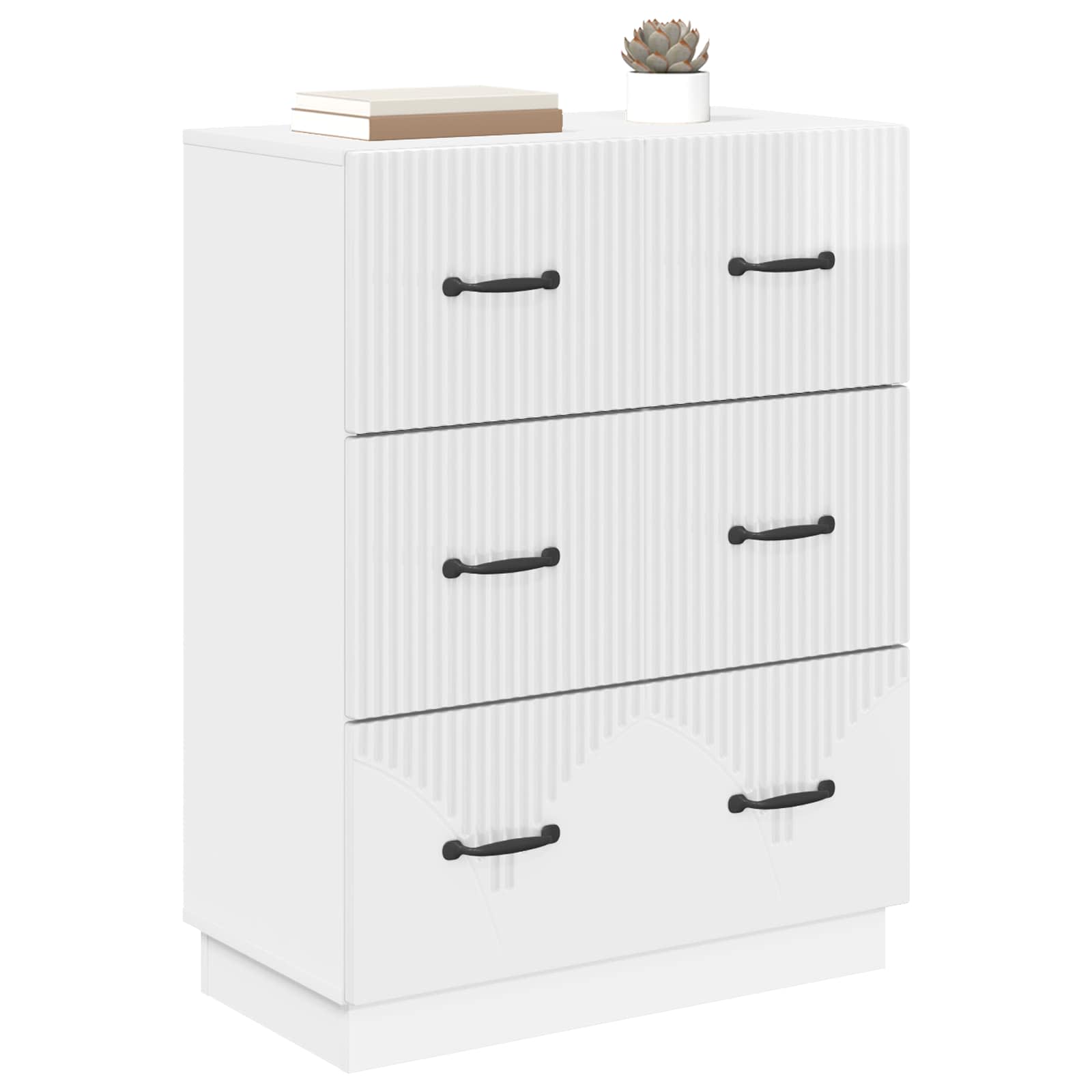 Cajonera Brillante 66 x 34,5 x 87 cm Madera de Ingeniería