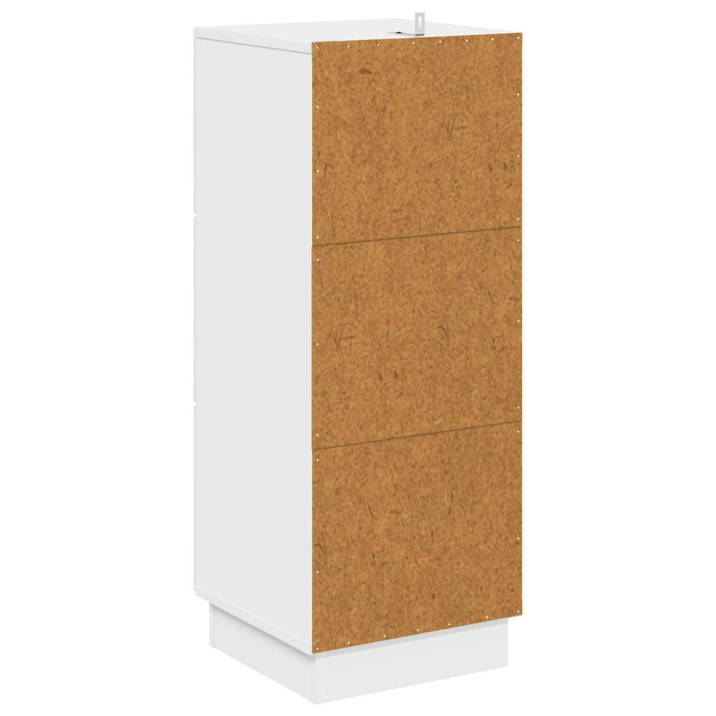Cajonera Brillante 33 x 34,5 x 87 cm Madera de Ingeniería