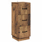 Cajonera Brillante 33 x 34,5 x 87 cm Madera de Ingeniería