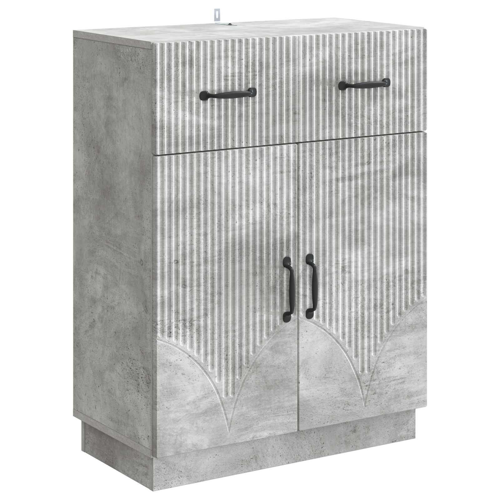 High Gloss Sideboard 66 x 34.5 x 87 cm Engineered Wood