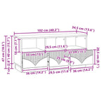 Mueble de TV Brillante 102 x 34,5 x 47 cm Madera de Ingeniería