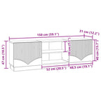 Mueble de TV 150 x 31 x 47 cm Madera de Ingeniería