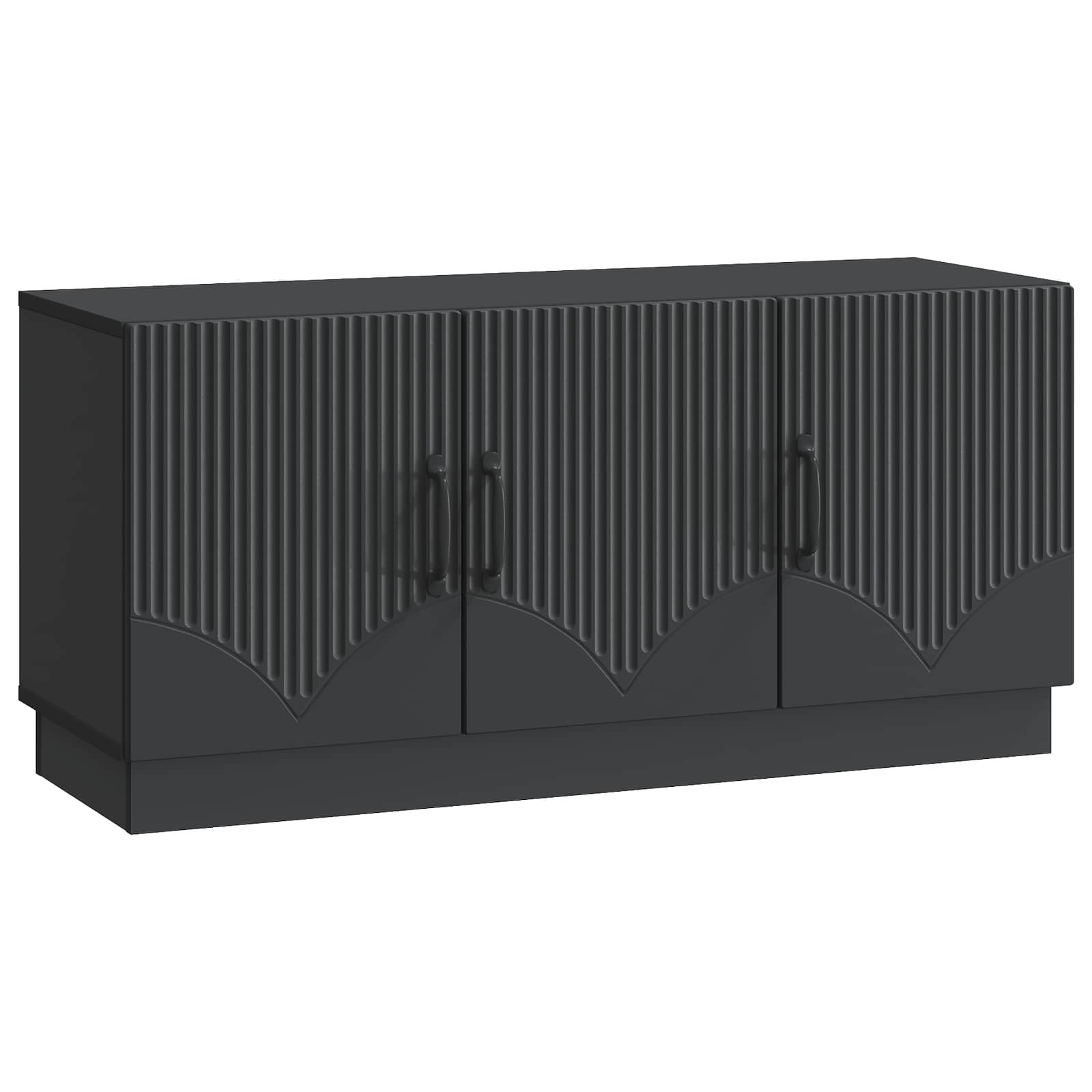6-Piece TV Cabinet Set High Gloss Engineered Wood