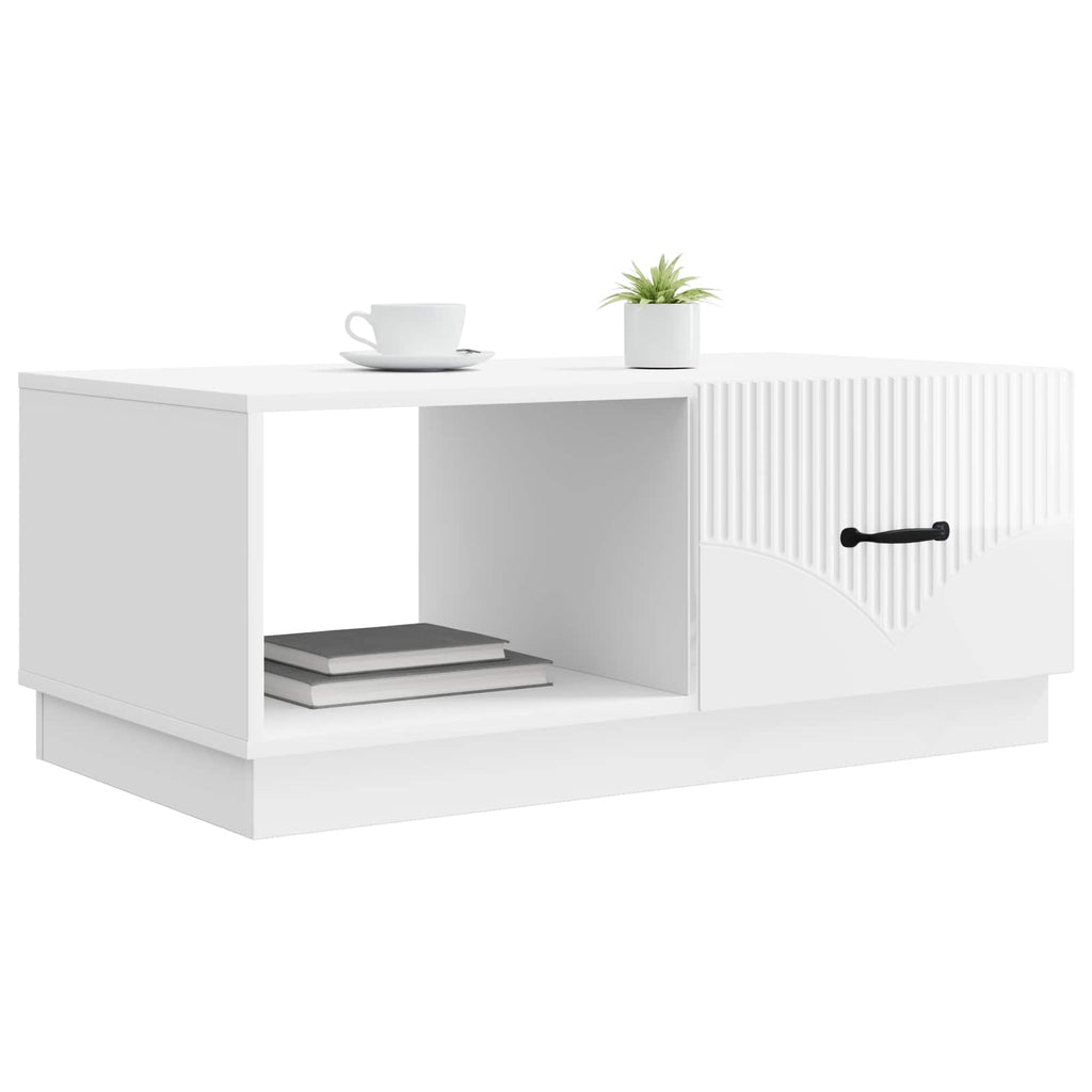 Mesa de Café Brillante 90 x 50 x 37 cm Madera de Ingeniería