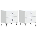 Armario de Noche 2 pcs 43 x 34,5 x 47,5 cm Madera de Ingeniería