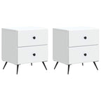 Armario de Noche 2 pcs 43 x 34,5 x 47,5 cm Madera de Ingeniería