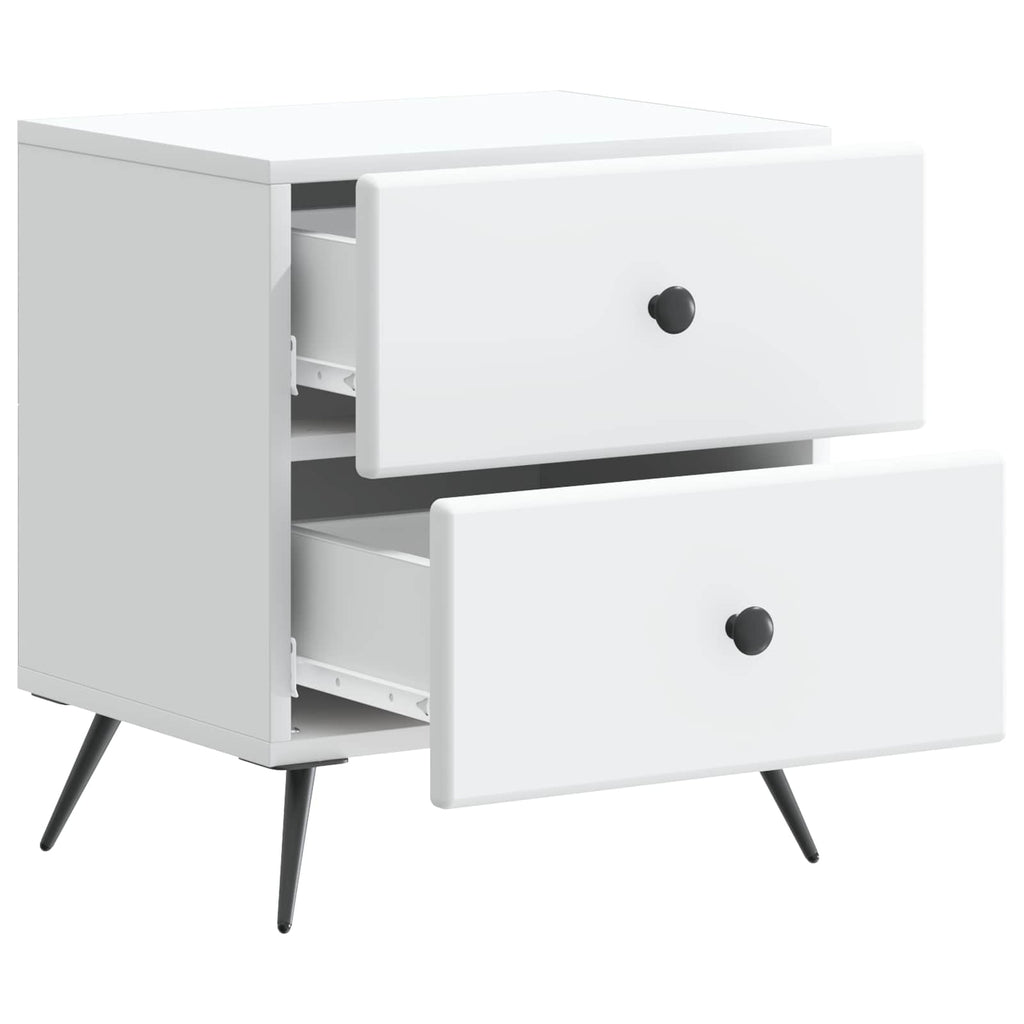 Armario de Noche 2 pcs 43 x 34,5 x 47,5 cm Madera de Ingeniería