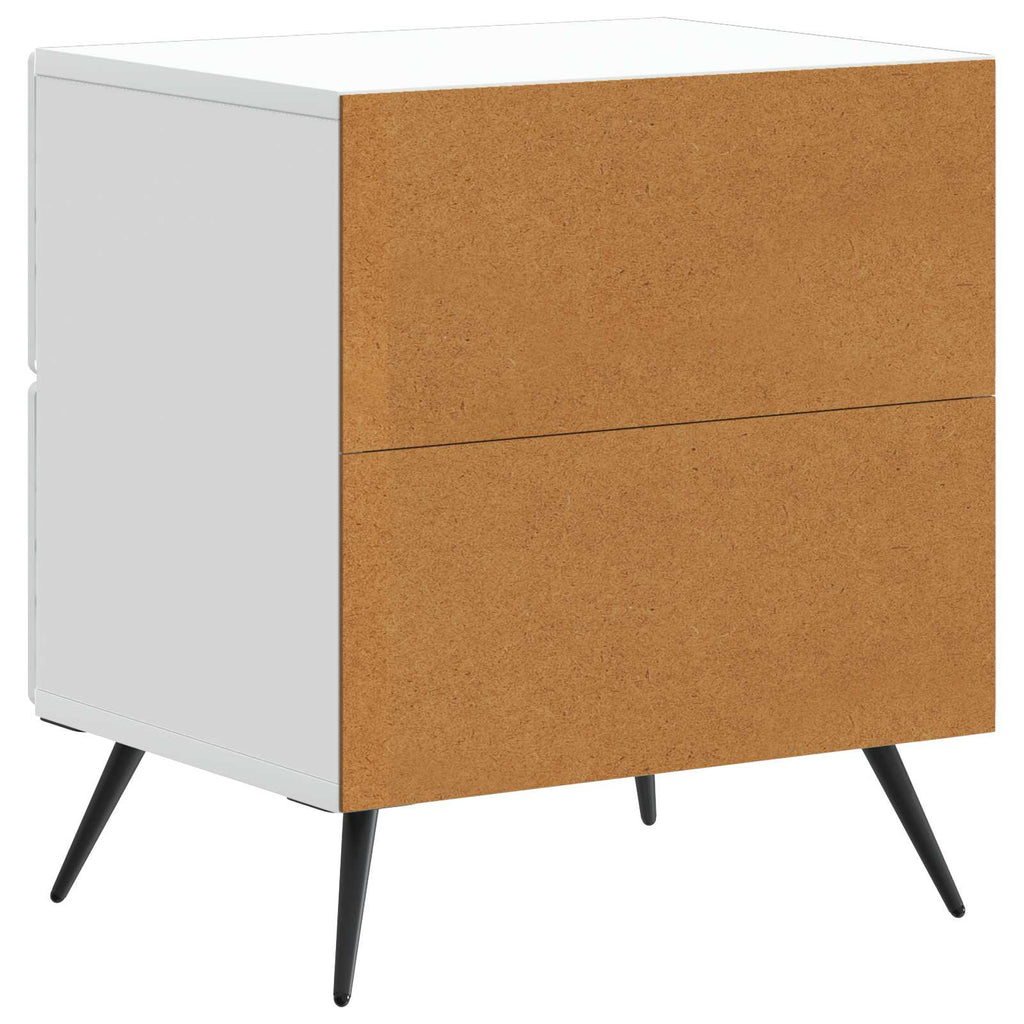 Armario de Noche 2 pcs 43 x 34,5 x 47,5 cm Madera de Ingeniería