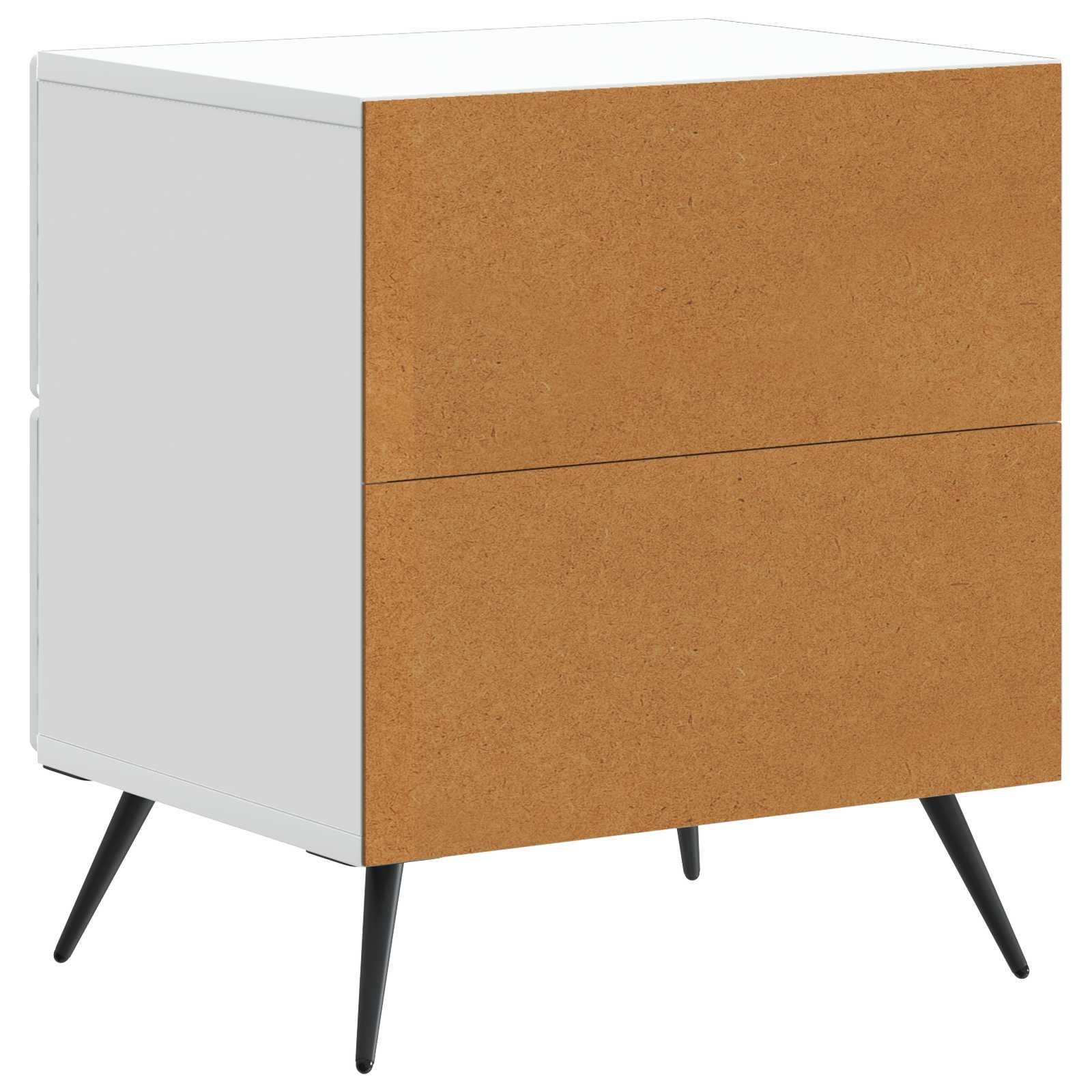 Armario de Noche 2 pcs 43 x 34,5 x 47,5 cm Madera de Ingeniería
