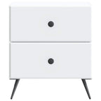 Armario de Noche 2 pcs 43 x 34,5 x 47,5 cm Madera de Ingeniería