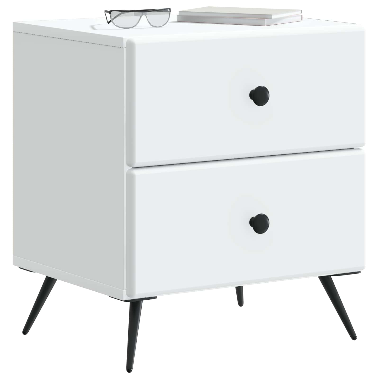 Armario de Noche 2 pcs 43 x 34,5 x 47,5 cm Madera de Ingeniería