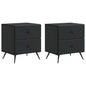 Armario de Noche 2 pcs 43 x 34,5 x 47,5 cm Madera de Ingeniería
