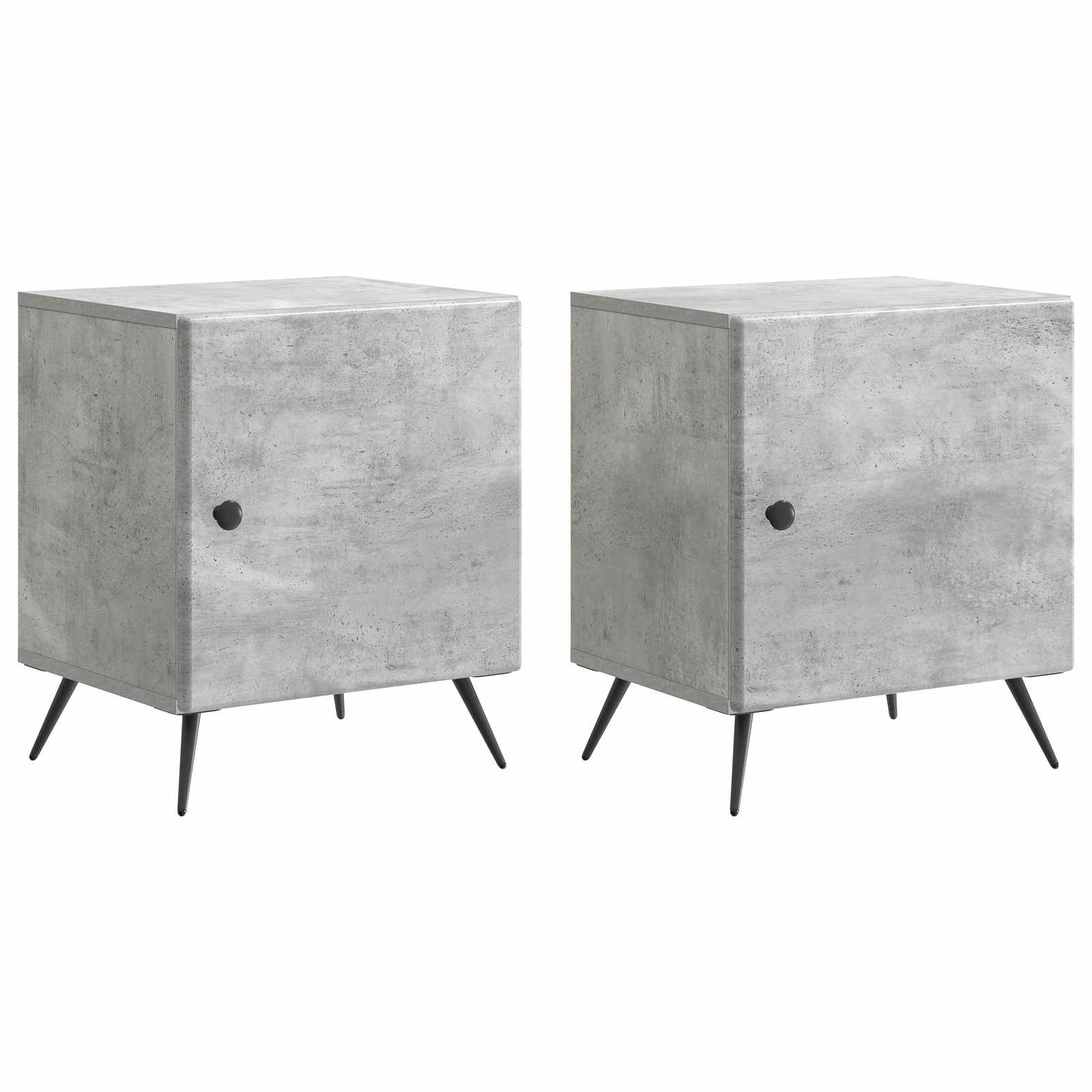 Armario de noche 2 pcs 43 x 34,5 x 50 cm madera de ingeniería 4 colores