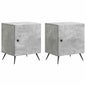 Armario de noche 2 pcs 43 x 34,5 x 50 cm madera de ingeniería 4 colores