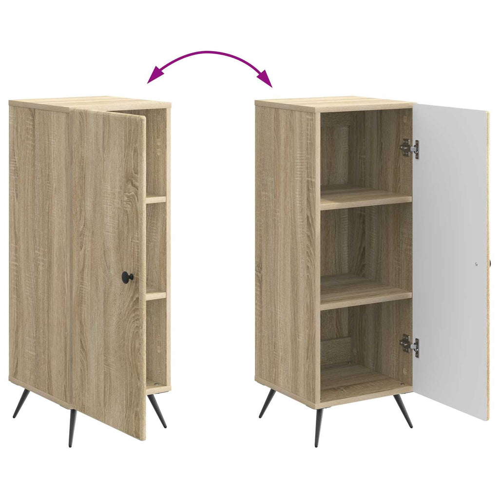 Aparador Roble Sonoma 33 x 34,5 x 90 cm Madera de Ingeniería