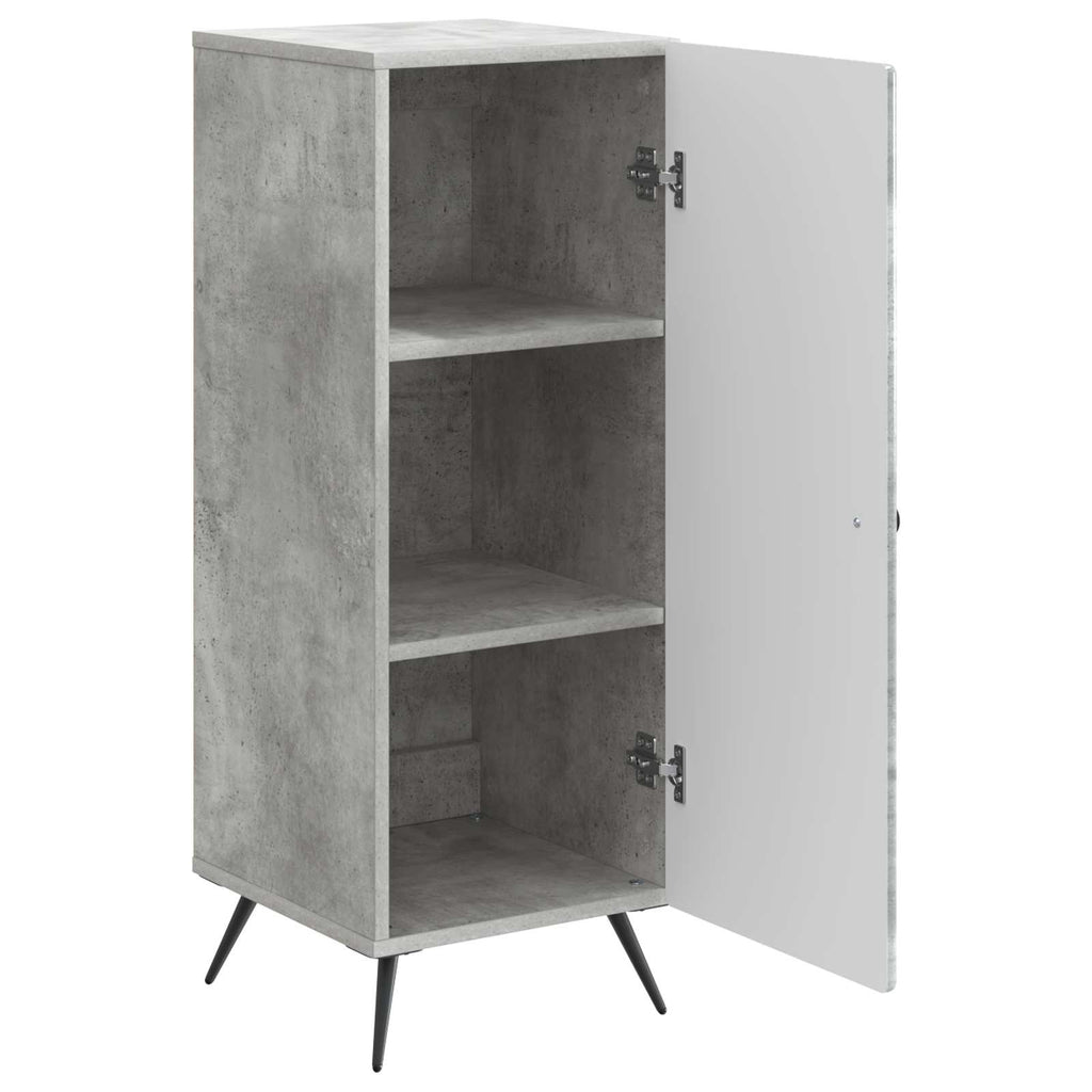 Aparador Gris Hormigón 33 x 34,5 x 90 cm Madera de Ingeniería