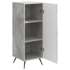 Aparador Gris Hormigón 33 x 34,5 x 90 cm Madera de Ingeniería