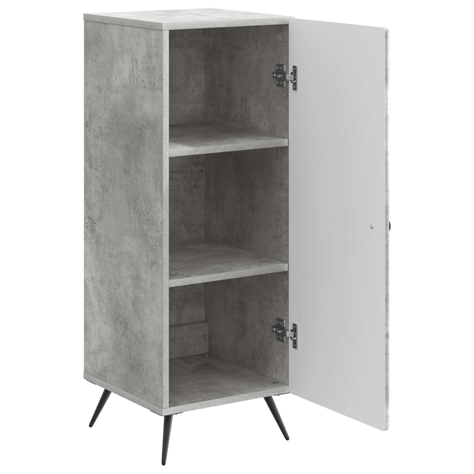 Aparador Gris Hormigón 33 x 34,5 x 90 cm Madera de Ingeniería