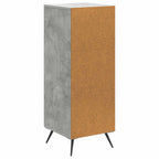 Aparador Gris Hormigón 33 x 34,5 x 90 cm Madera de Ingeniería