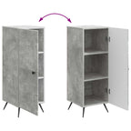 Aparador Gris Hormigón 33 x 34,5 x 90 cm Madera de Ingeniería