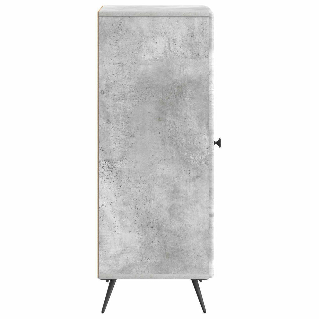 Aparador Gris Hormigón 33 x 34,5 x 90 cm Madera de Ingeniería
