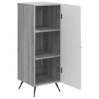 Aparador Gris Sonoma 33 x 34,5 x 90 cm Madera de Ingeniería