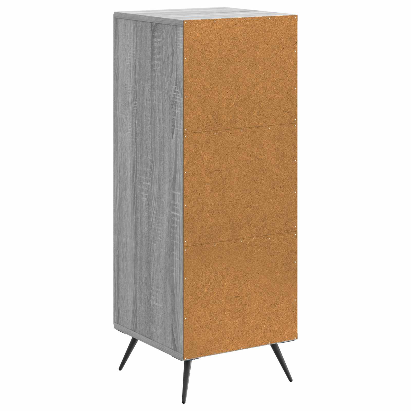 Aparador Gris Sonoma 33 x 34,5 x 90 cm Madera de Ingeniería