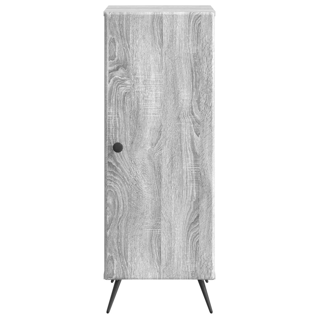 Aparador Gris Sonoma 33 x 34,5 x 90 cm Madera de Ingeniería