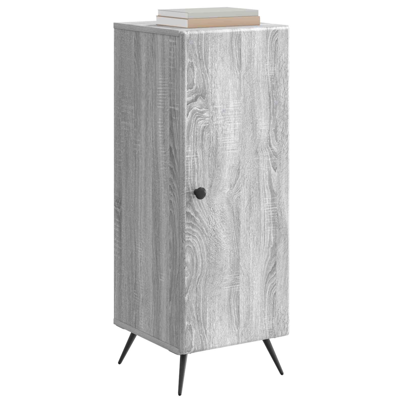 Aparador Gris Sonoma 33 x 34,5 x 90 cm Madera de Ingeniería