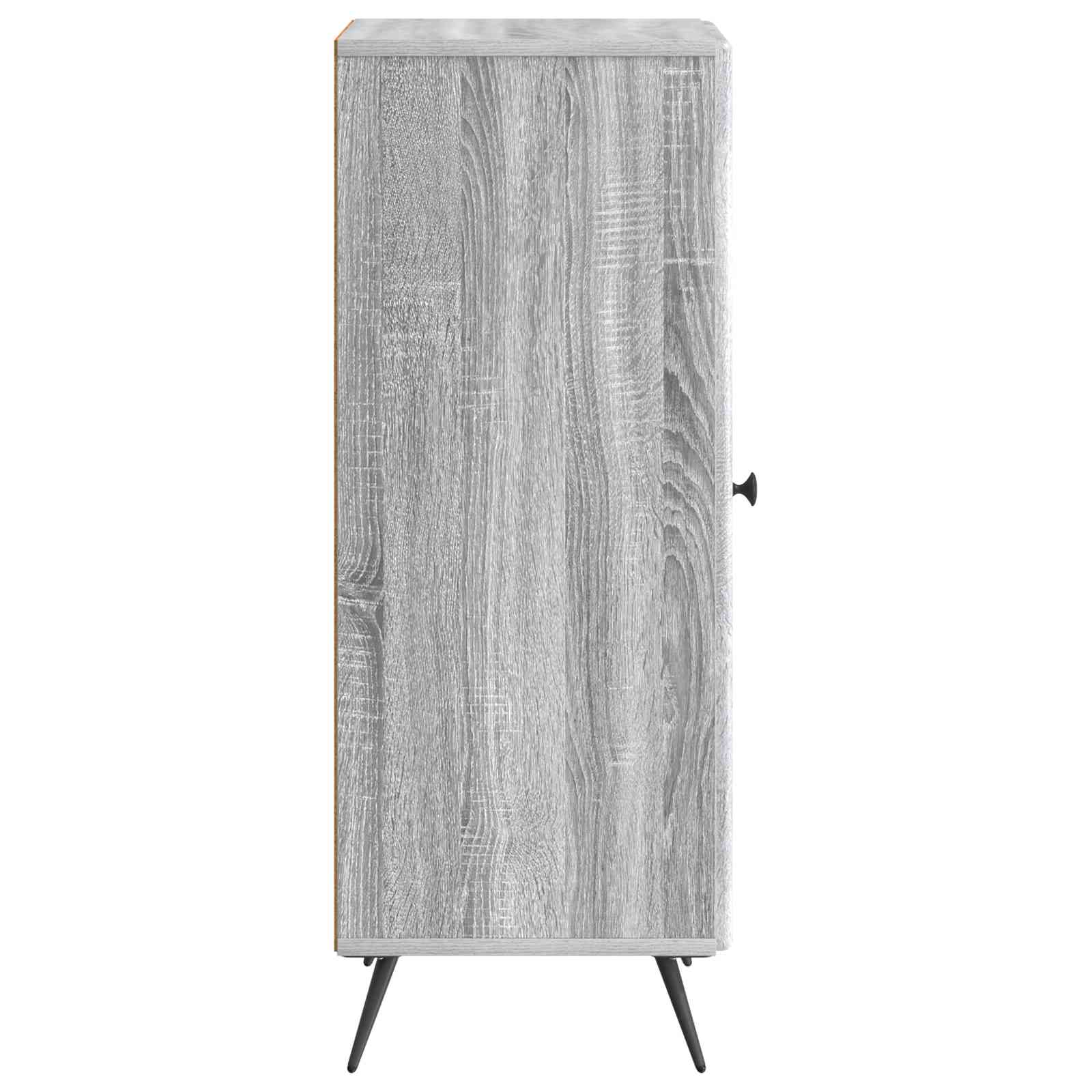 Aparador Gris Sonoma 33 x 34,5 x 90 cm Madera de Ingeniería