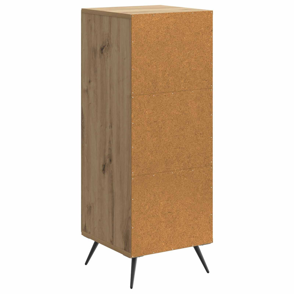 Aparador Roble Artesanal 33 x 34,5 x 90 cm Madera de Ingeniería