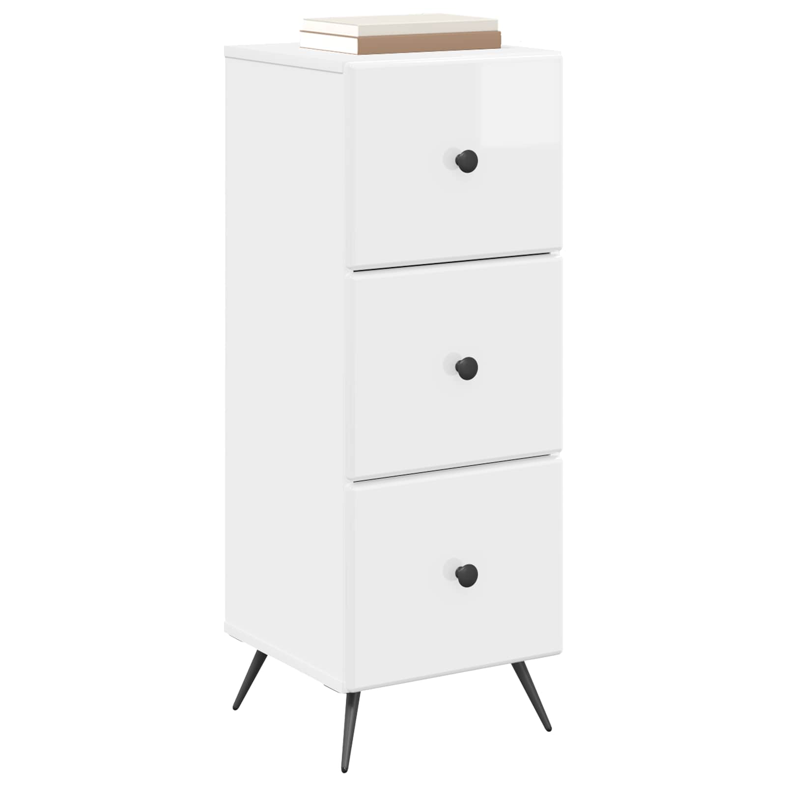 Cajonera Brillante 33 x 34,5 x 90 cm Madera de Ingeniería