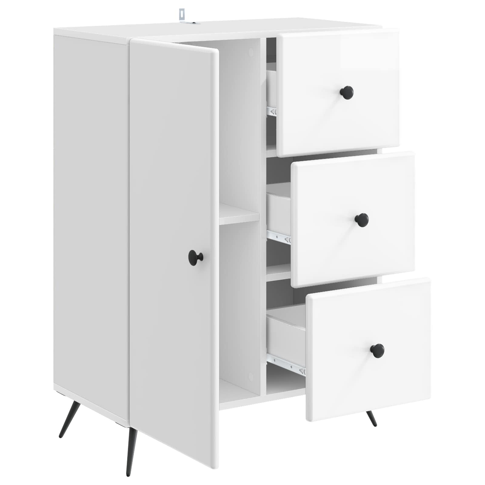 Aparador Brillante 66 x 34,5 x 90 cm Madera de Ingeniería