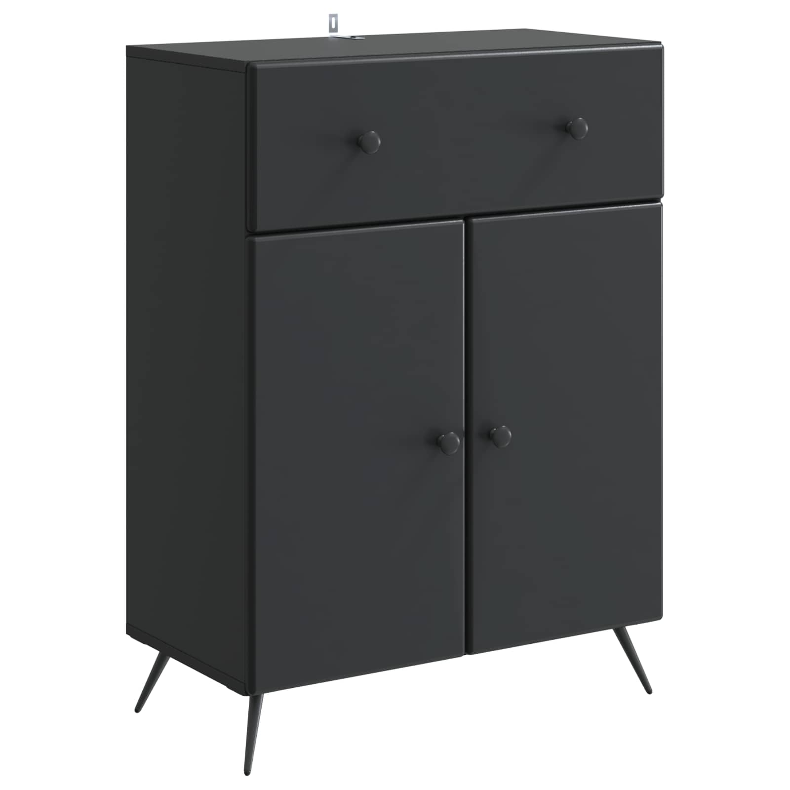High Gloss Sideboard 66 x 34.5 x 90 cm Engineered Wood
