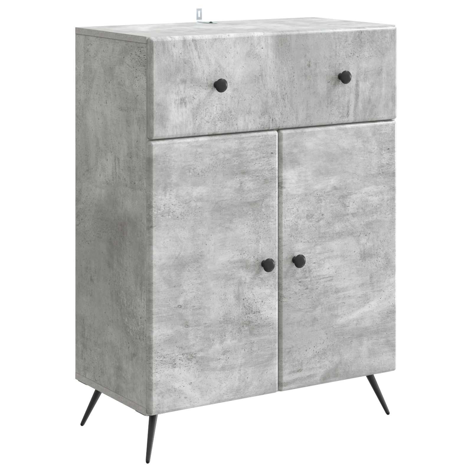 High Gloss Sideboard 66 x 34.5 x 90 cm Engineered Wood