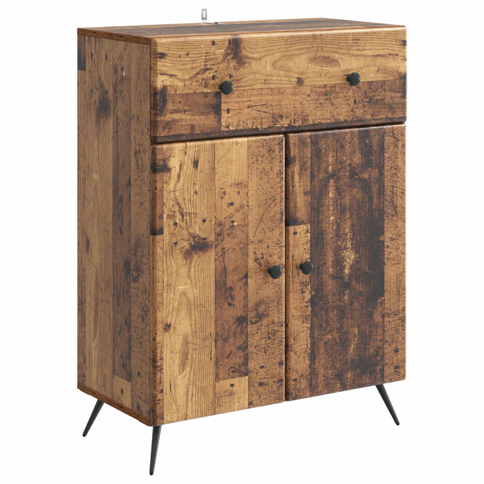 High Gloss Sideboard 66 x 34.5 x 90 cm Engineered Wood
