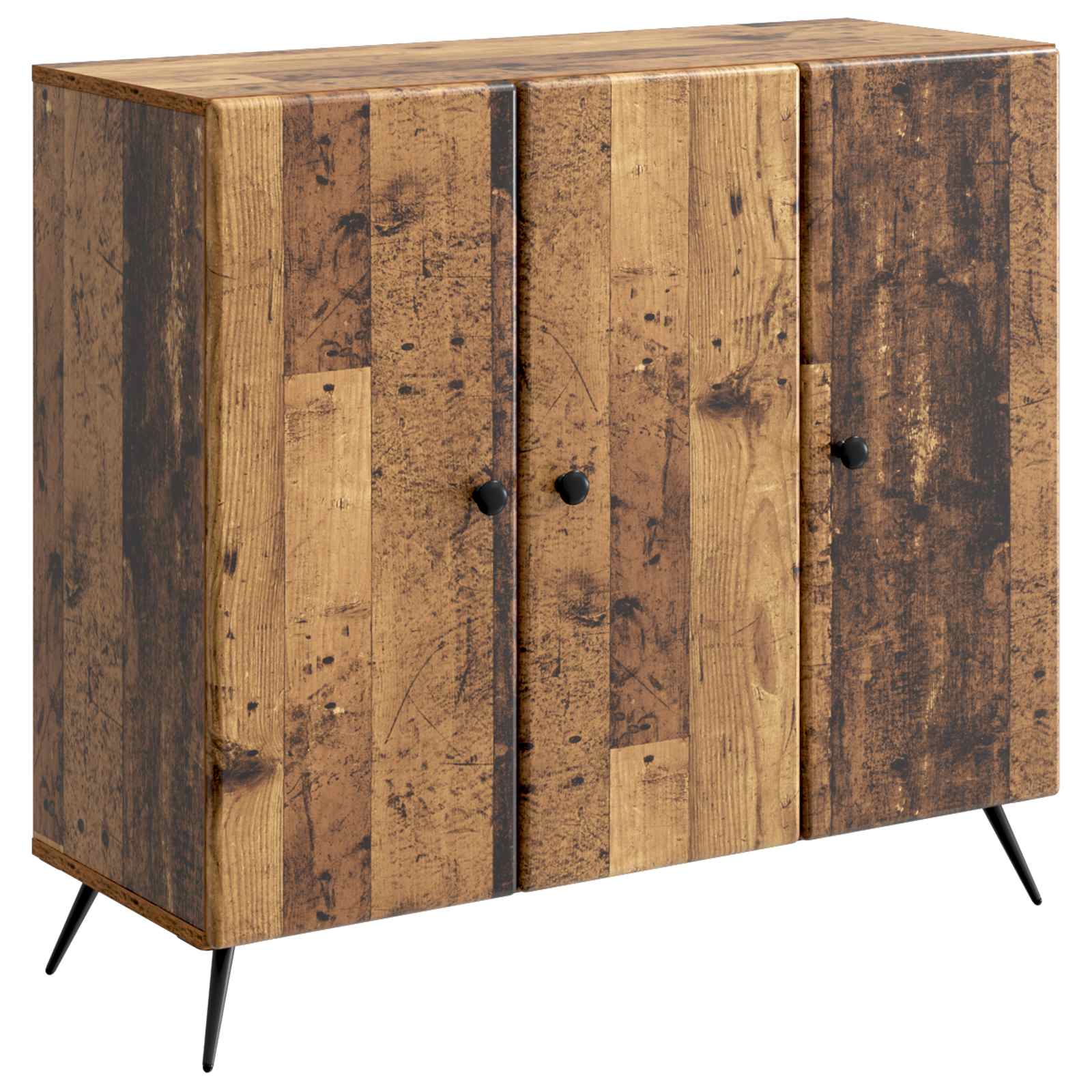 Glossy Sideboard 89 x 34.5 x 80 cm Engineered Wood
